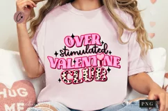 Retro Over Stimulated Valentine Club PNG | Valentine's Day Product Image 1