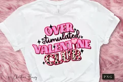 Retro Over Stimulated Valentine Club PNG | Valentine's Day Product Image 2