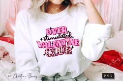 Retro Over Stimulated Valentine Club PNG | Valentine's Day Product Image 4