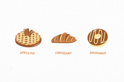 Yummy Choco Bakery Illustration Set Product Image 2