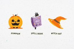 Bubbly Hand Drawn Halloween Illustration Set Product Image 3