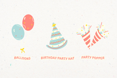 Softy Hand Drawn Birthday Illustration Set Product Image 3