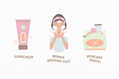 Soft Pastel Beauty Skincare Illustration Set Product Image 4