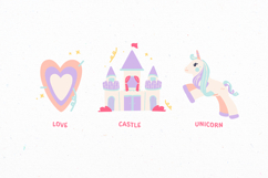 Fantasy Pastel Cute and Playful Unicorn Illustration Set Product Image 4