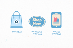 Bright Well-Rounded Shopping Illustration Set Product Image 3