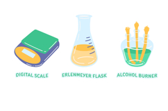 Fun Science Laboratory Equipment Illustration Set Product Image 3