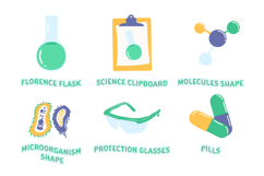 Fun Science Laboratory Equipment Illustration Set Product Image 4