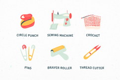 Cute Hand-Drawn Art and Craft Essentials Illustration Set Product Image 4