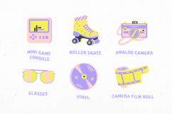 Funky Retro Items Illustration Set Product Image 4