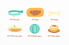 Brightly Cute Home Pet Care Illustration Set Product Image 4