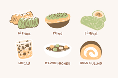 Tasty Indonesian Traditional Street Food Illustration Set Product Image 4
