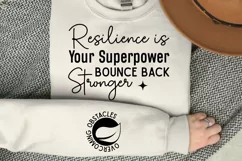 Resilience Is Your Sleeve SVG, Motivational SVG Design Product Image 3