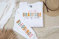 Gratitude Fills My Heart Sleeve SVG, Inspirational SVG Product Image 3
