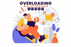 9 Overloading Business Illustration Product Image 1