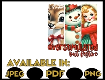 Christmas bundle png JPEG sublimation 4 design snowman santa Product Image 4