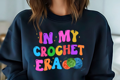 In My Crochet Era PNG I Crochet Girl Tshirt Sublimation Product Image 2