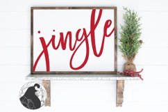 Jingle SVG, Farmhouse Christmas Sign Cut File Product Image 1
