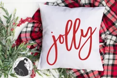 Jolly SVG, Farmhouse Christmas Sign Cut File Product Image 3