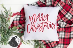 Merry Christmas SVG, Farmhouse Christmas Sign Cut File Product Image 3