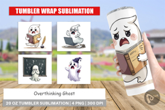 Tumbler Overthinking Ghost Product Image 1
