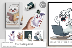 Digital Paper Overthinking Ghost Product Image 1