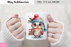 Watercolor Owl Mug Sublimation Bundle Product Image 3