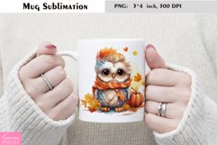 Watercolor Owl Mug Sublimation Bundle Product Image 4