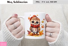 Watercolor Owl Mug Sublimation Bundle Product Image 5