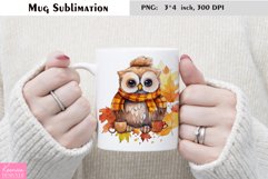 Watercolor Owl Mug Sublimation Bundle Product Image 6