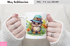 Watercolor Owl Mug Sublimation Bundle Product Image 11