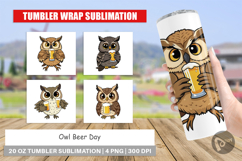 Tumbler Owl Beer Day Product Image 1