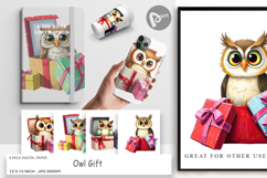 Digital Paper Owl Gift Product Image 1