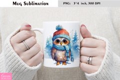 Watercolor Owl Mug Sublimation Bundle Product Image 2