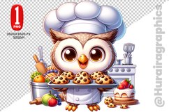 Cute Owl Clipart - PNG File Product Image 1