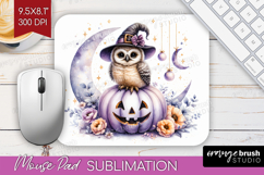 Owl Halloween Mouse Pad Sublimation Coquette Mousepad PNG Product Image 1