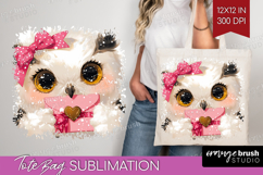 Owl Valentine Tote Bag Cute Valentines Day Tote Bag PNG Product Image 1