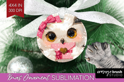 Owl Valentine Ornament PNG Cute Valentines Day PNG Product Image 1