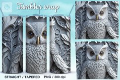 3d Animals 5 Tumbler Sublimations, 20 oz Tumbler Wraps Product Image 5