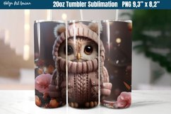 Owl 20 OZ Skinny Tumbler Sublimation | Autumn PNG