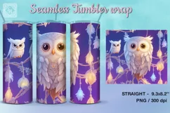 Owl Tumbler Sublimation, 20 oz Tumbler Wrap Product Image 2