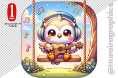 Cute Owl Clipart - PNG File Product Image 1