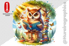 Cute Owl Clipart - PNG File Product Image 1