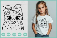 Owl SVG File | Owl Bandana SVG| Cute Owl SVG Product Image 1