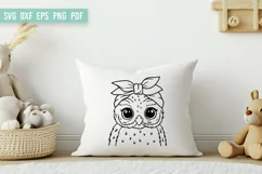 Owl SVG File | Owl Bandana SVG| Cute Owl SVG Product Image 4