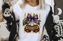 Owl Cherry Halloween Bow PNG Clipart Spooky Artwork Product Image 2