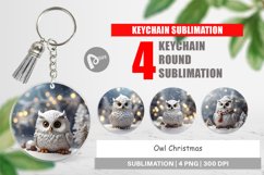 Keychain Owl Christmas Product Image 1