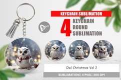 Keychain Owl Christmas Product Image 1