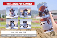 Tumbler Wrap Owl Christmas Product Image 1
