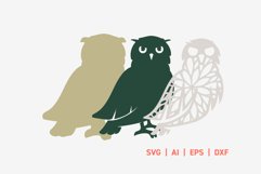 SVG Multilayer 3D Wall Decor Owl Laser Cut Ready Product Image 2