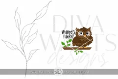 Whooo's There SVG Owl Door Hanger svg Cute Owl SVG Product Image 2